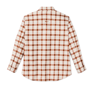 Alternative view of Women's Light Weight Alaskan Guide Shirt - Light Tan / Brown Plaid