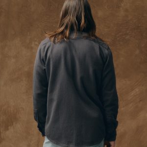 Alternative view of Vintage Flannel Work Shirt - Charcoal