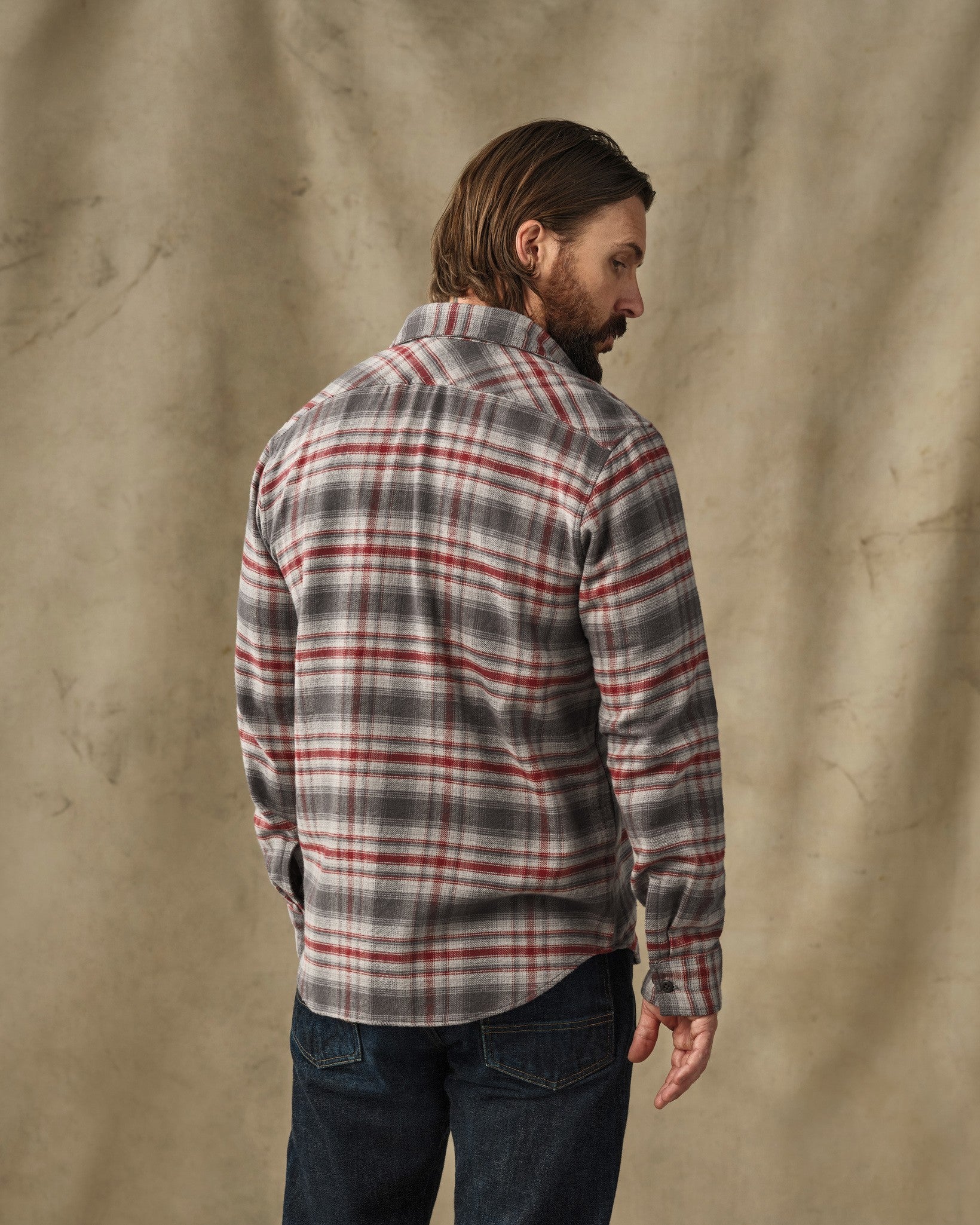 Rangeland Flannel Shirt - Red / Gray Plaid - Image 2
