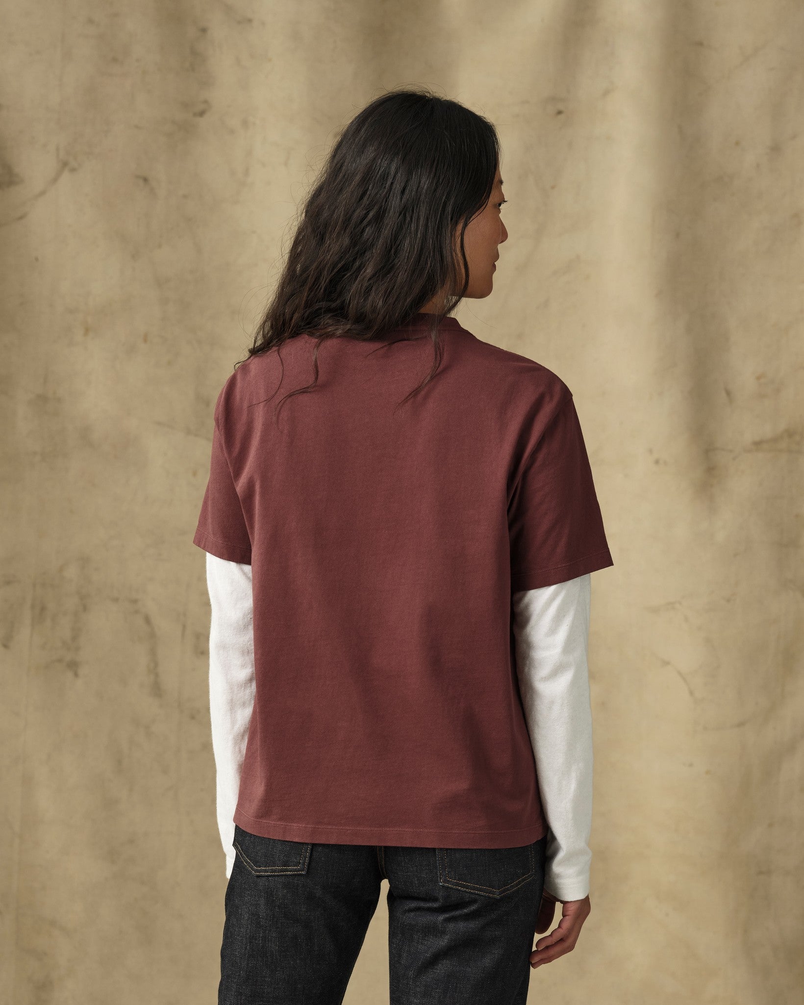 Women's Short Sleeve Pocket Tee - Loam Brown - Image 2