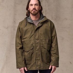 Dry Wax Omak Coat - Burnt Olive