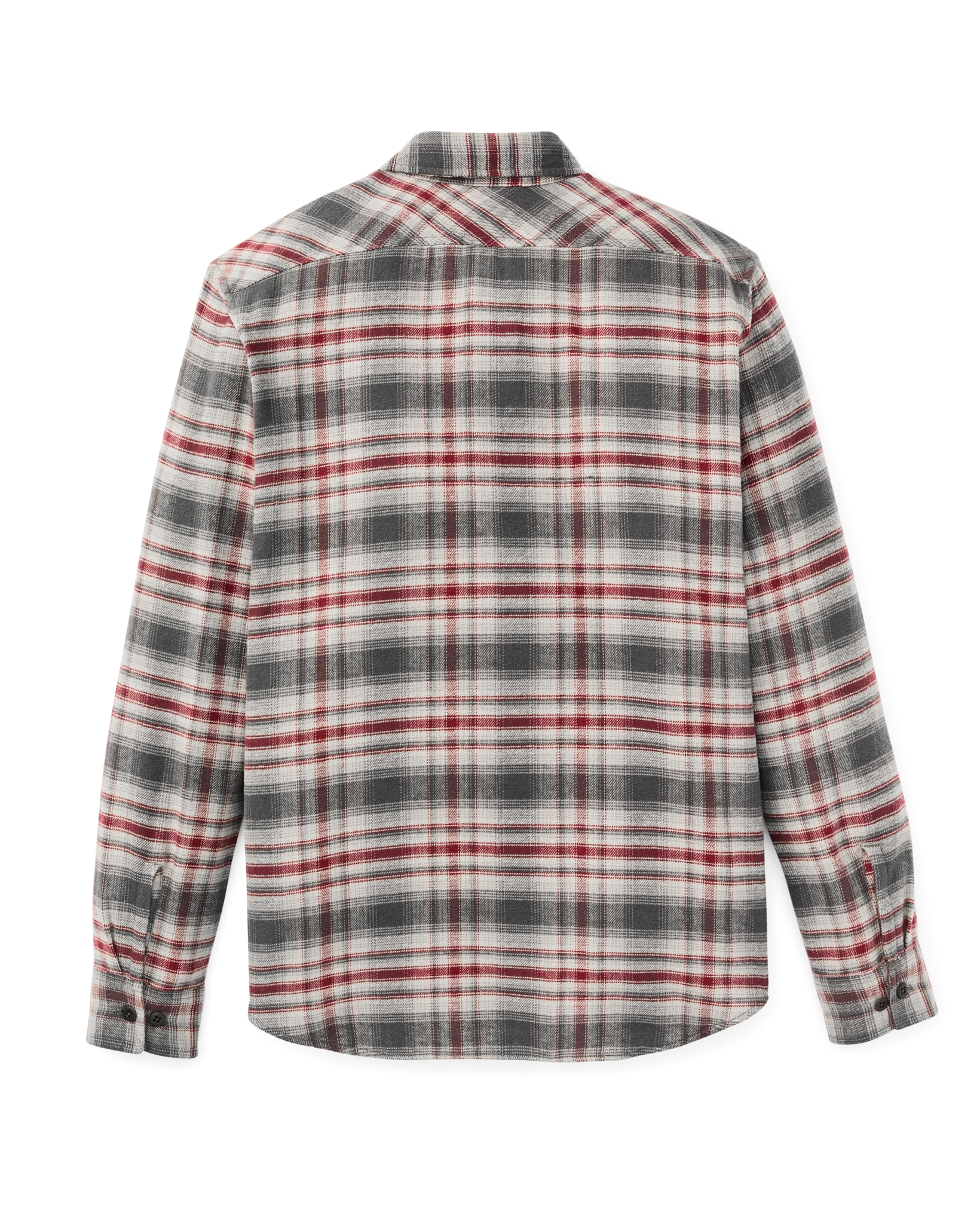 Rangeland Flannel Shirt - Red / Gray Plaid - Image 5