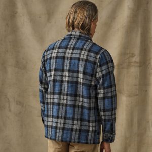 Alternative view of Wool Jac-Shirt - Blue / Heather Gray Plaid