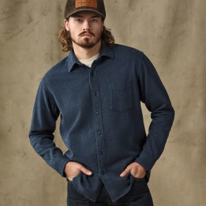Rustic Flannel Shirt - Blue Heather