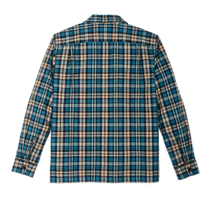 Alternative view of Elk Heights Camp Shirt - Blue / Black / Khaki Plaid