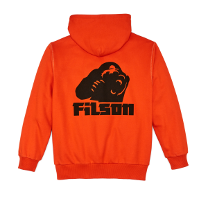 Alternative view of Prospector Graphic Hoodie - Flame / Grizzly