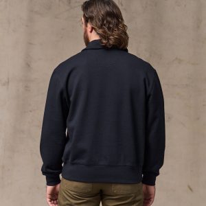 Alternative view of 14-oz. Heritage Fleece Quarter Zip - Dark Indigo