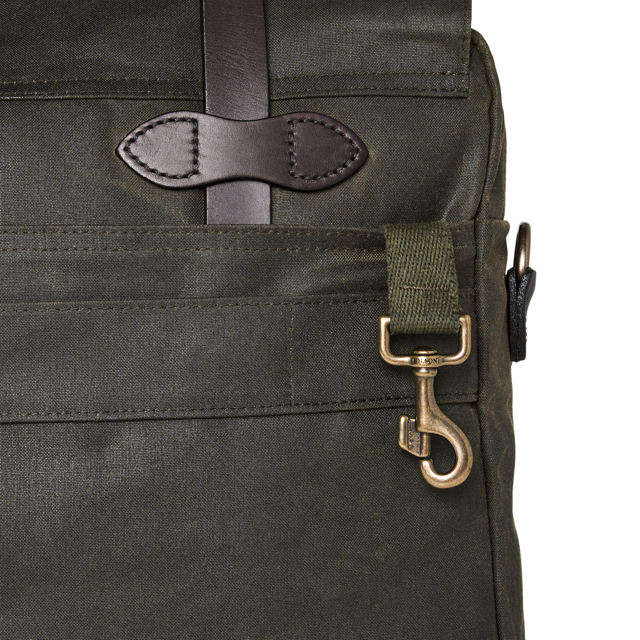 24 Hour Tin Cloth Briefcase - Otter Green - Image 9