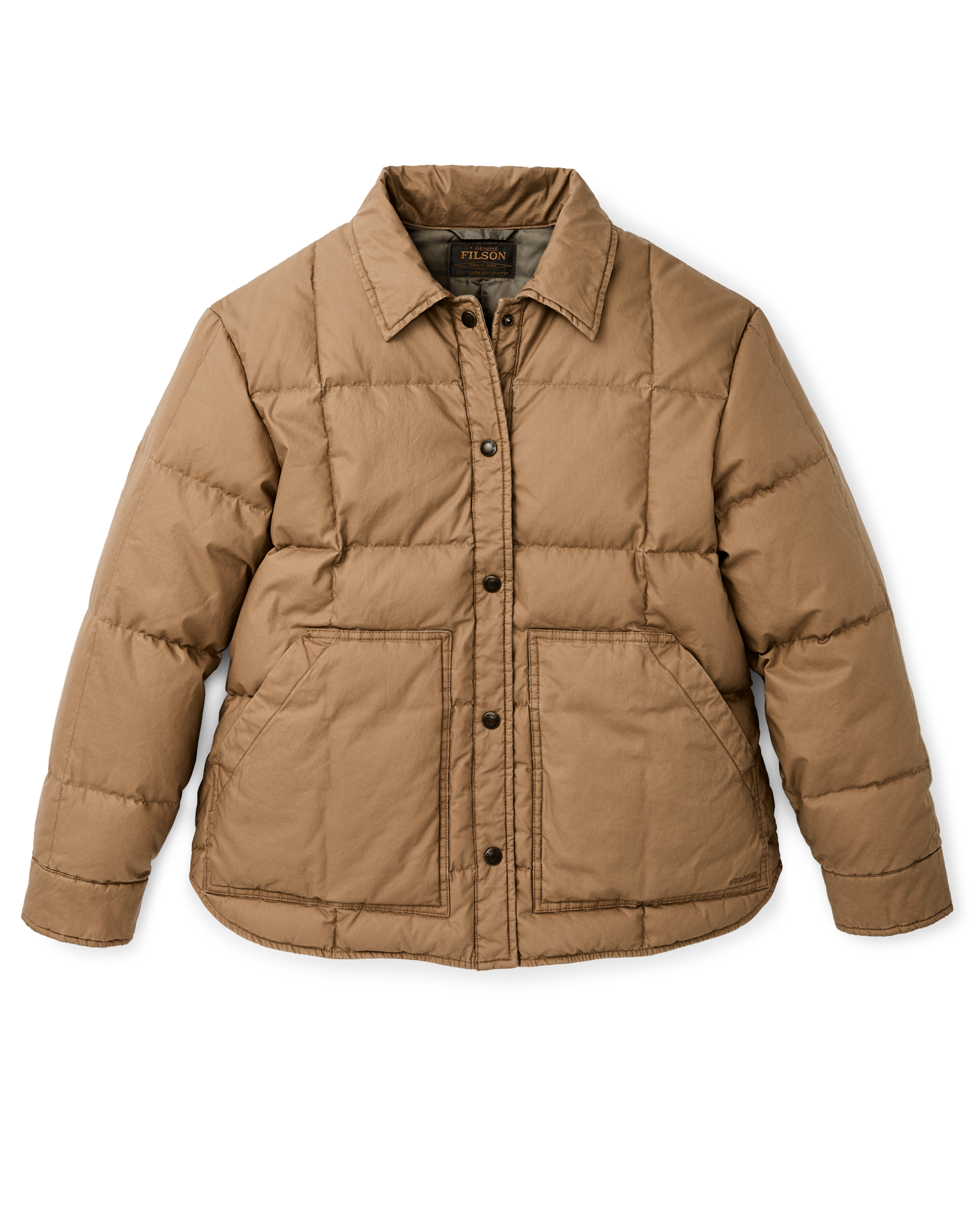 Women's Heritage Cotton Down Jacket - Antique Bronze - Image 4