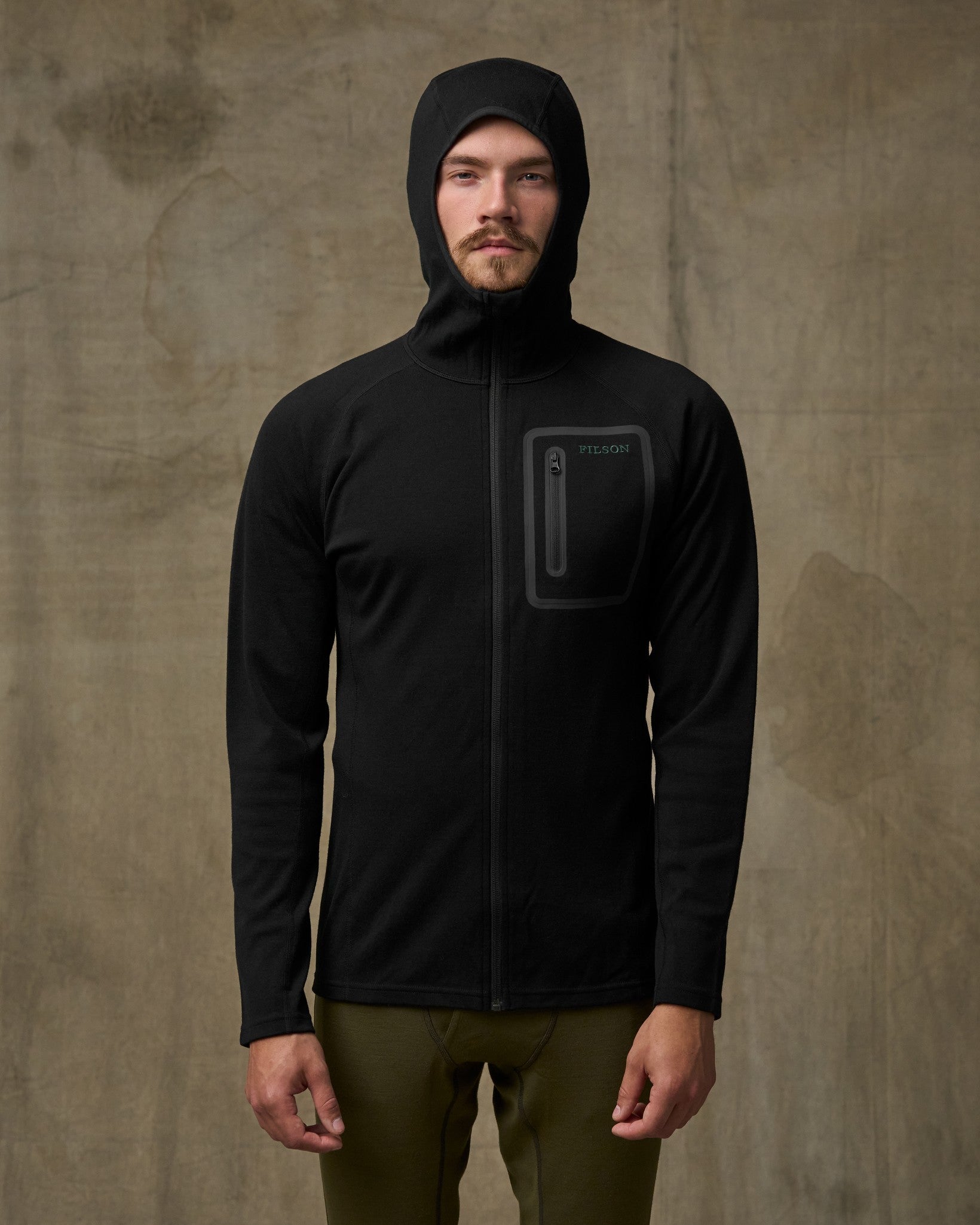 400g Merino Wool Hoodie - Black - Image 6