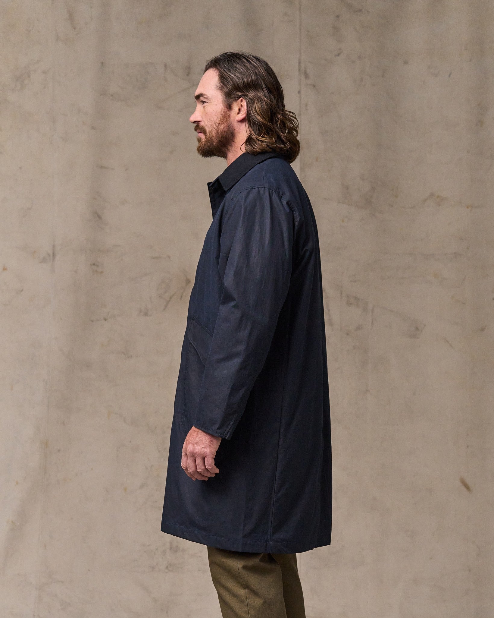 Cover Cloth Trench Coat - Harbor Blue - Image 3