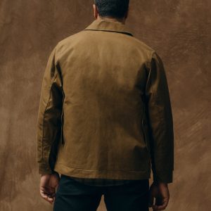 Alternative view of Lined Tin Cloth Cruiser Jacket - Dark Tan