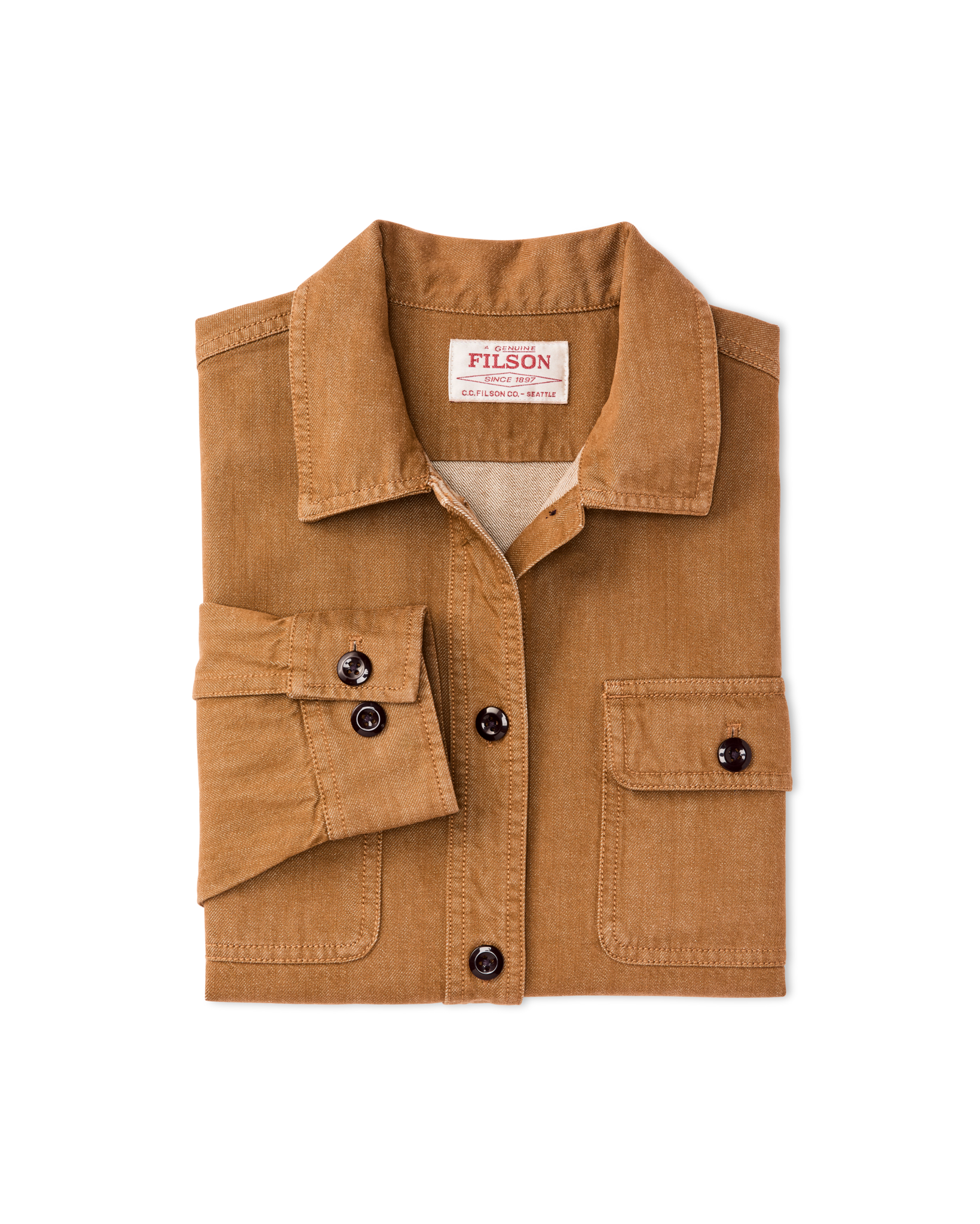 Women's Denim Shirt - Harvest Tan - Image 7