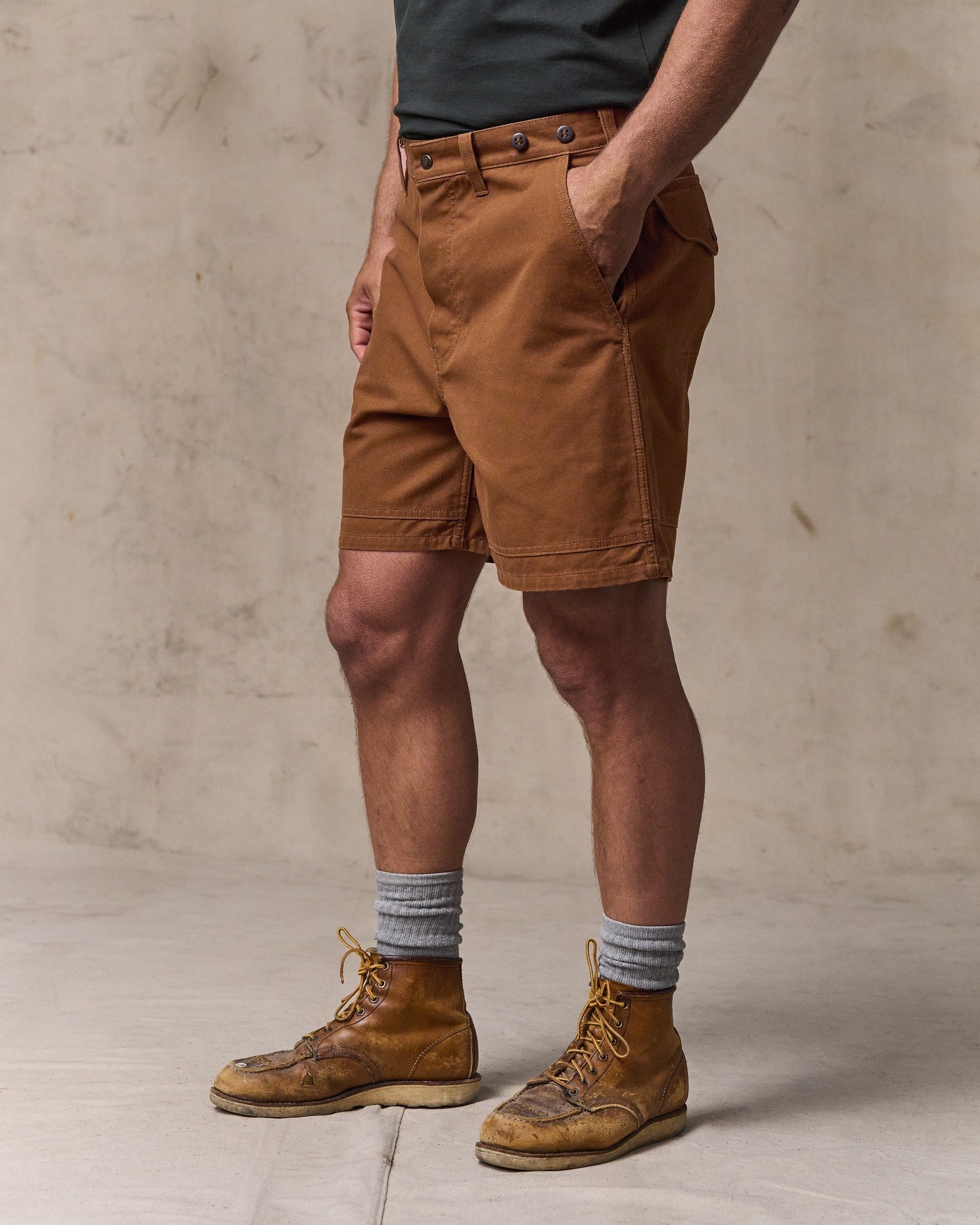 Dry Tin Cloth Shorts - Whiskey - Image 4