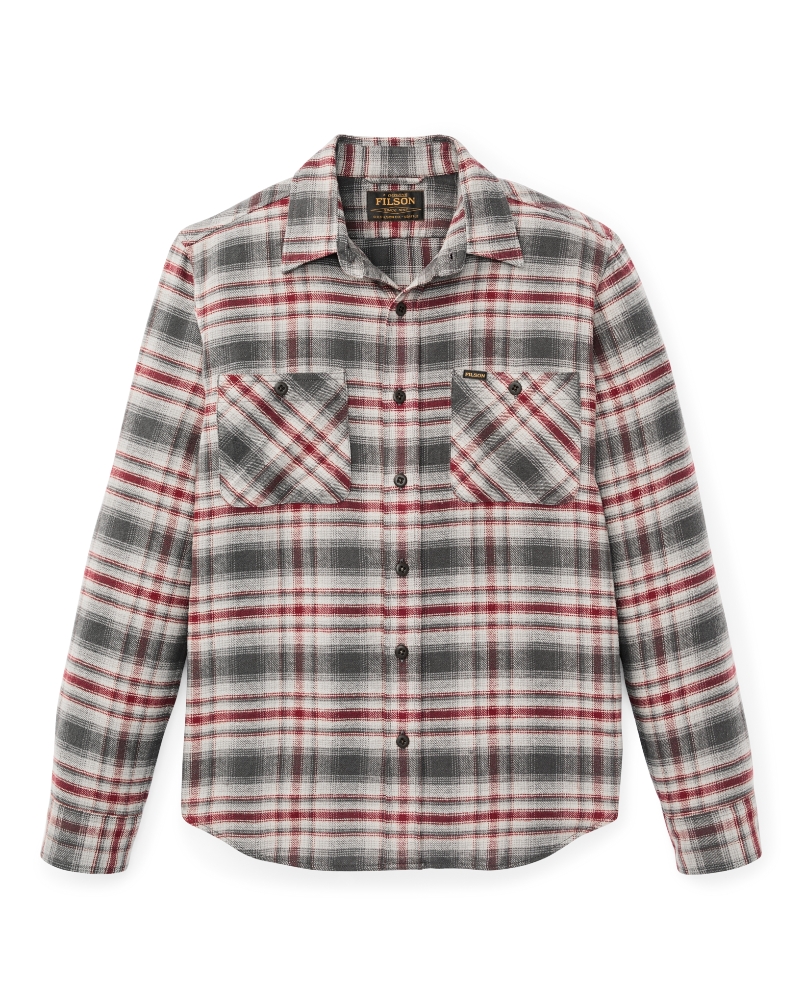 Rangeland Flannel Shirt - Red / Gray Plaid - Image 4