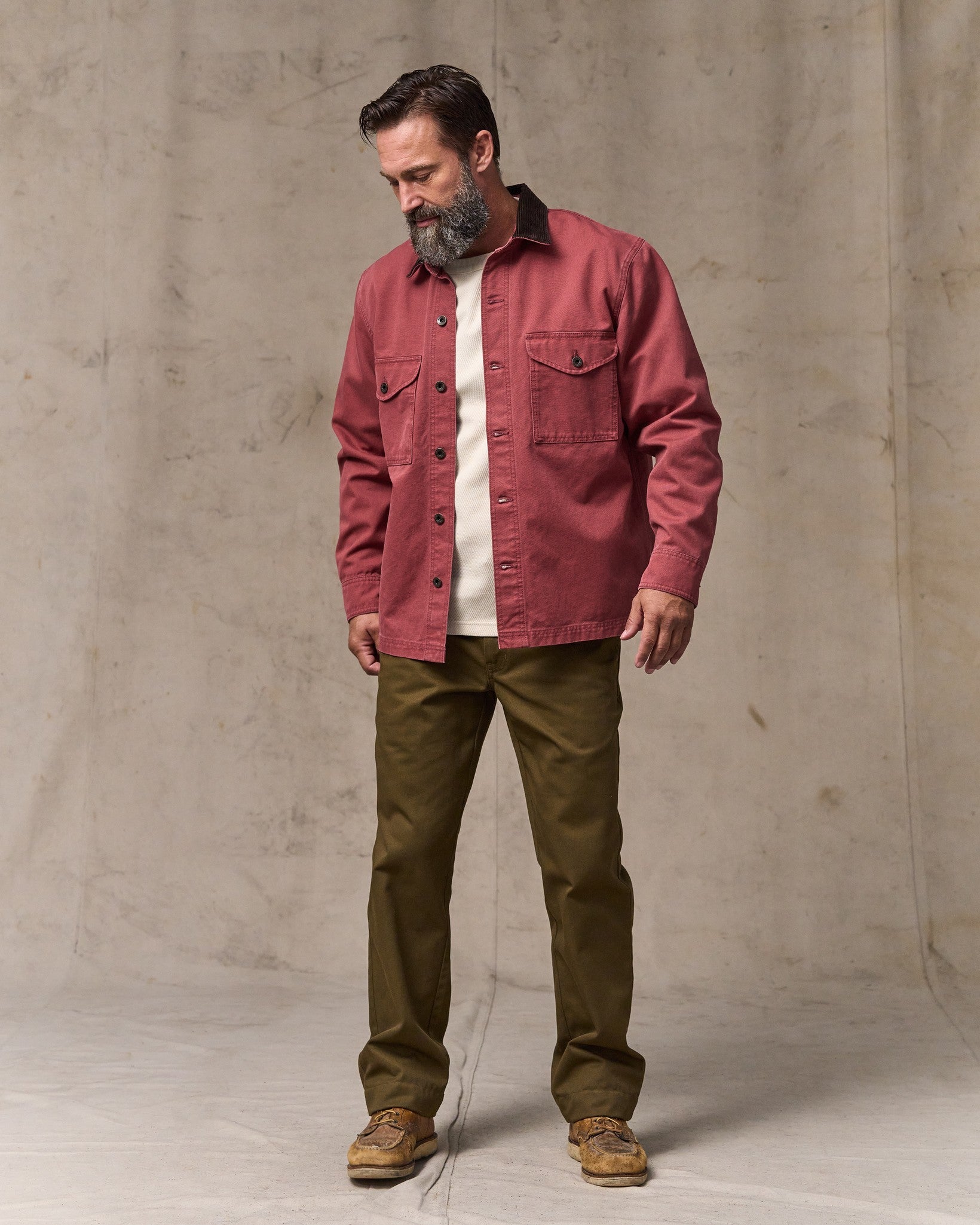Rustic Canvas Jac-shirt - Red Rock - Image 5