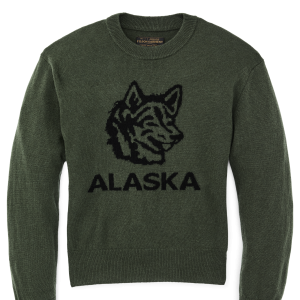 Alternative view of Women's Graphic Wool Sweater - Olive