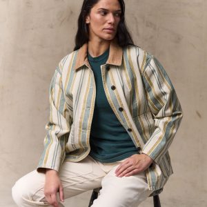 Alternative view of Women's Canvas Barn Coat - Natural / Yellow