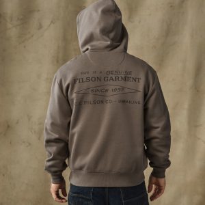 Alternative view of Diamond Graphic Full-Zip Hoodie - Hawk Brown