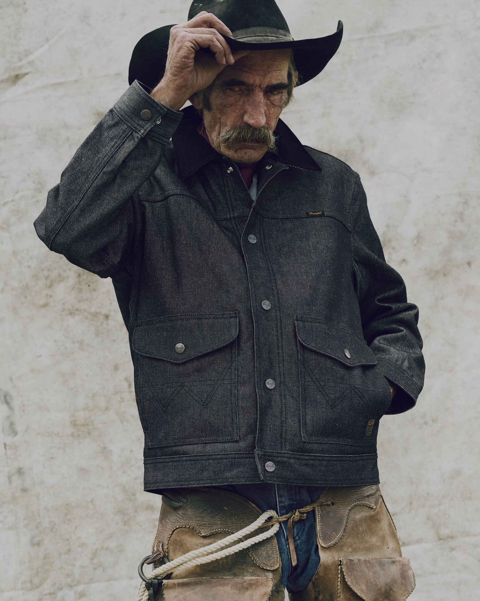 Wrangler X Filson Denim Work Jacket - Black - Image 3