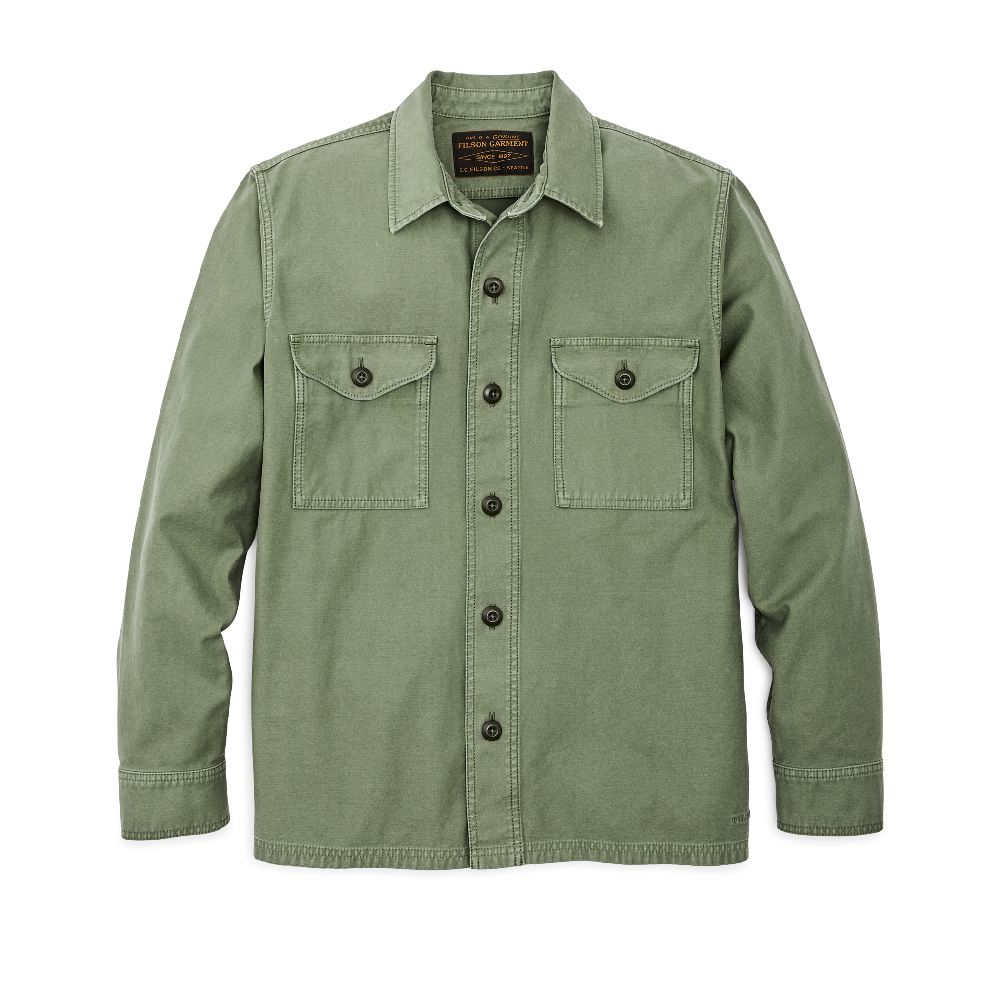 Field Jac-shirt - Washed Fatigue Green - Image 4