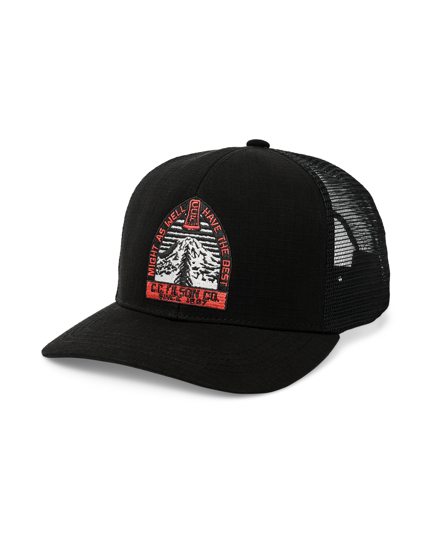 Forestry Logger Mesh Cap - Faded Black