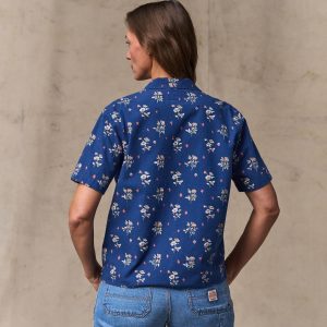 Alternative view of Women's Camp Shirt - Indigo / Floral