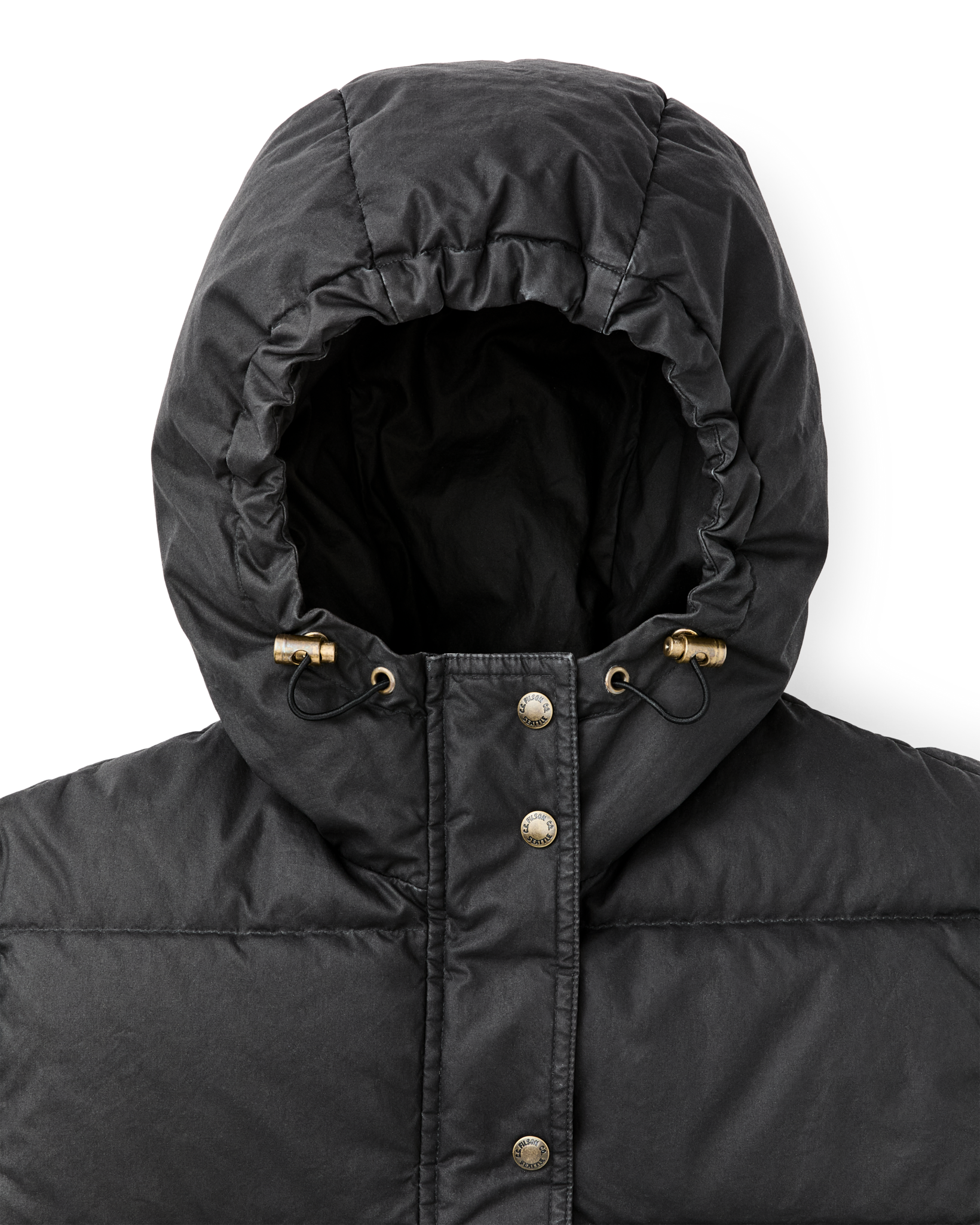 Women's Heritage Cotton Down Parka - Black - Image 7