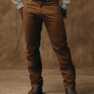 Dry Tin Cloth 5-pocket Pants - Whiskey