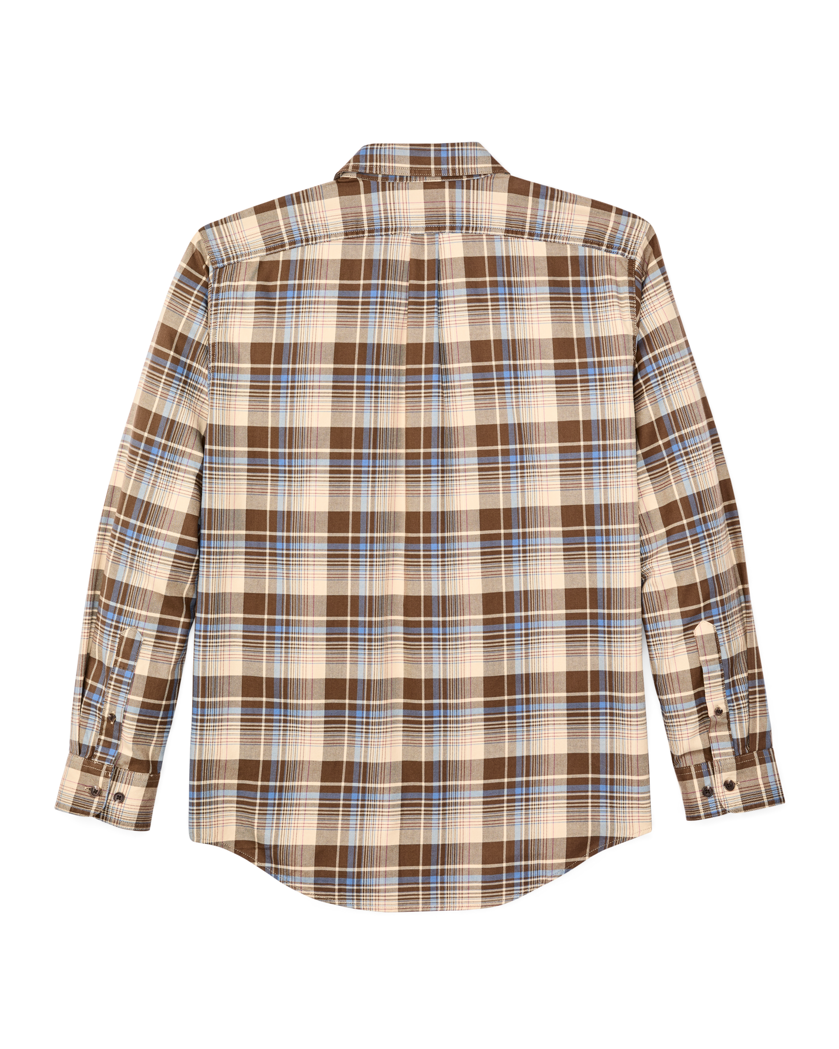 Lightweight Alaskan Guide Shirt - Cream / Blue / Multi Plaid - Image 3