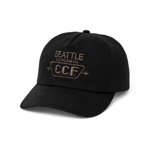 Seattle Graphic Trucker Cap - Black