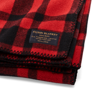 Alternative view of Mackinaw Wool  Blanket - Red / Black Heritage Plaid