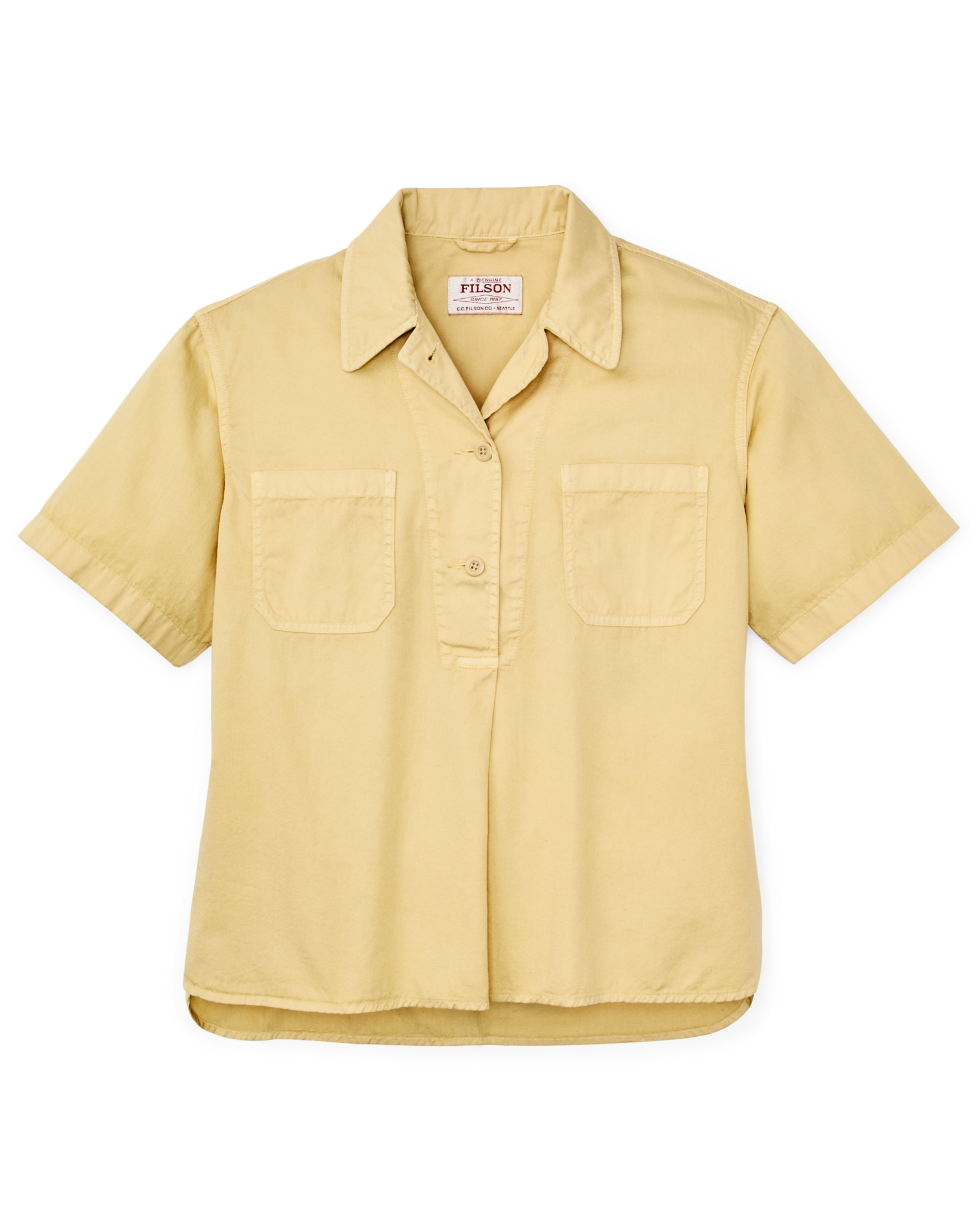 Women's Twill Popover Shirt - Pale Tan - Image 4