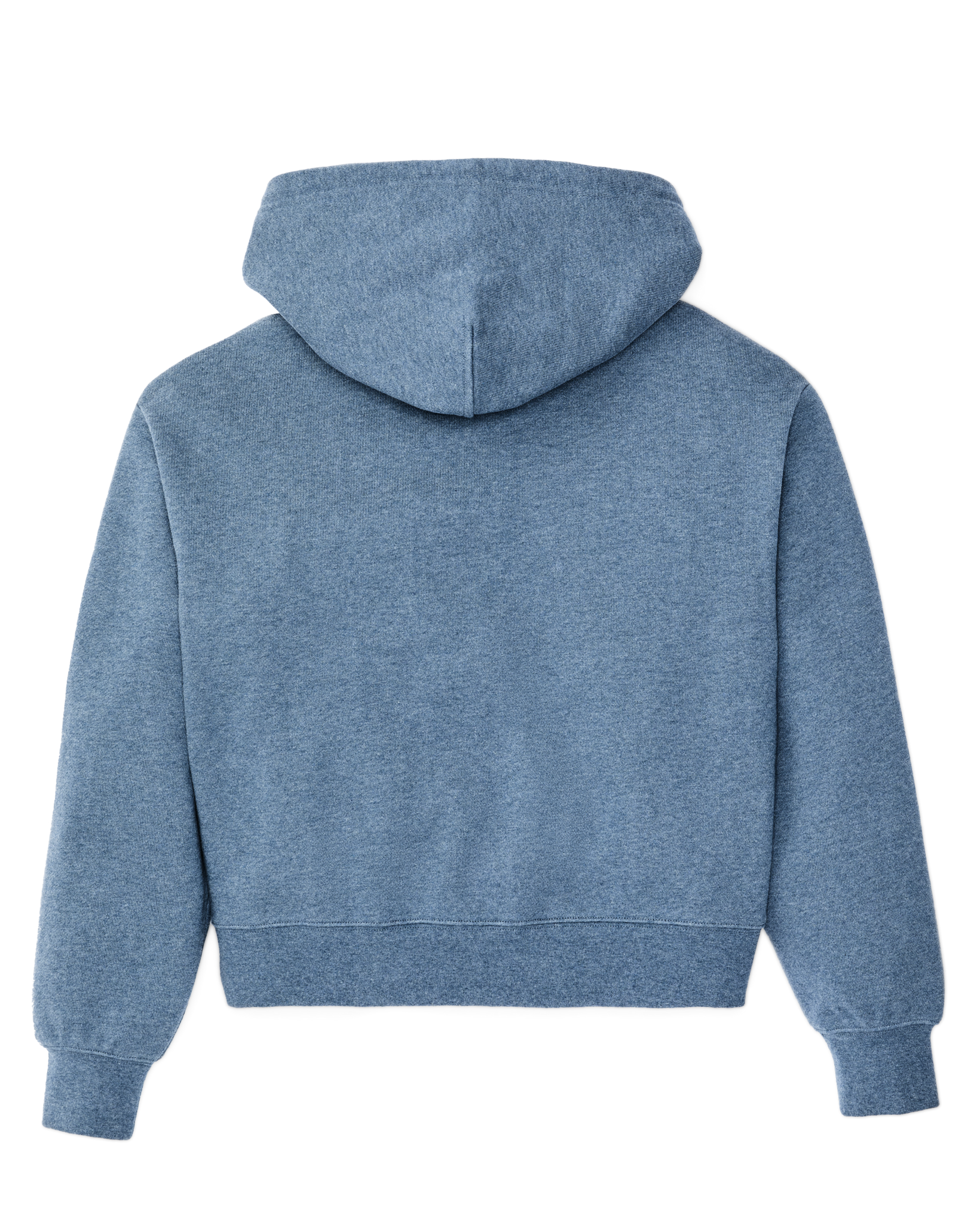 Women's French Terry Half-zip Hoodie - Light Blue - Image 6