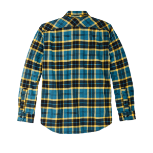 Alternative view of Vintage Flannel Work Shirt - Blue Ash Gold Plaid