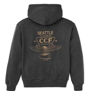 Alternative view of Seattle Graphic Hoodie - Faded Black