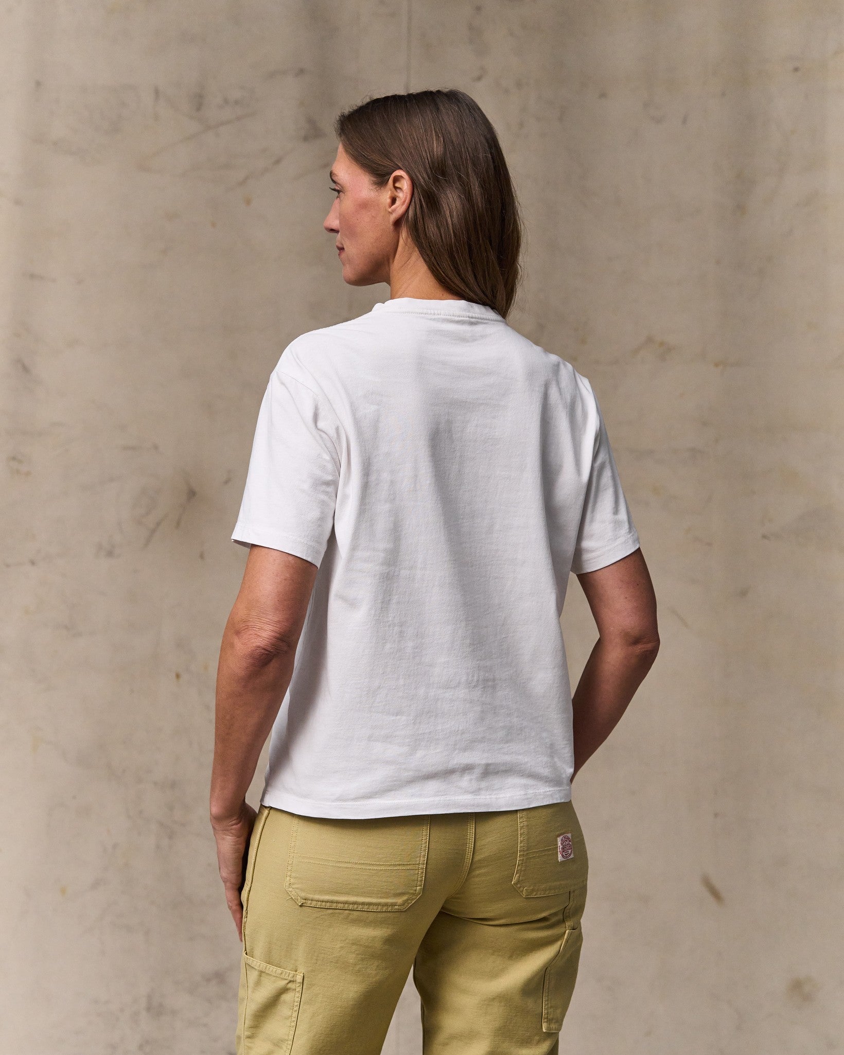 Women's Short Sleeve Pocket Tee - Bright White - Image 2