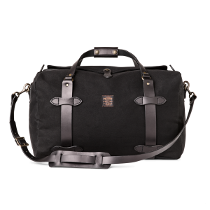 Medium Rugged Twill Duffle Bag - Black