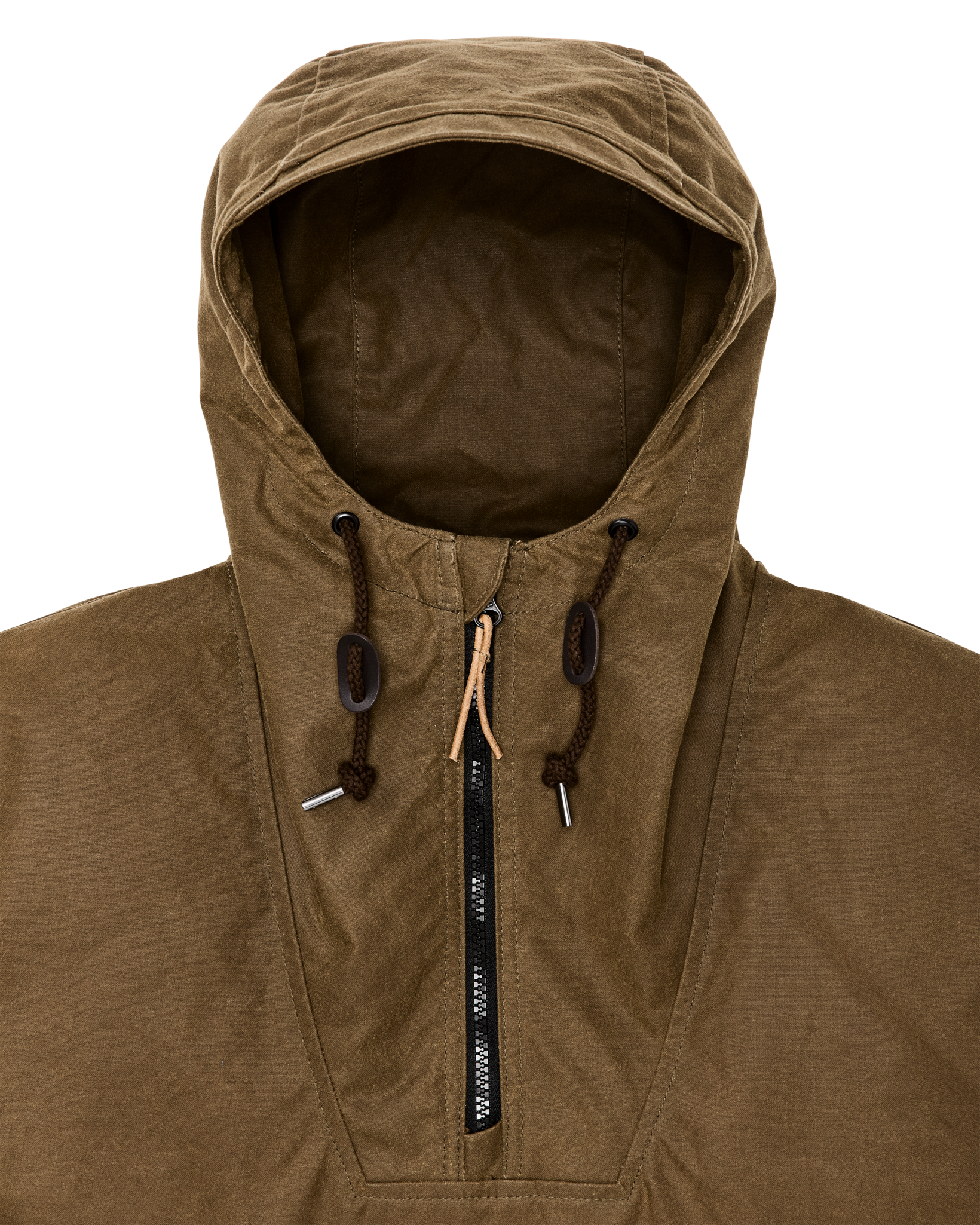 Shelter Cloth Waxed Anorak - Dark Tan - Image 8