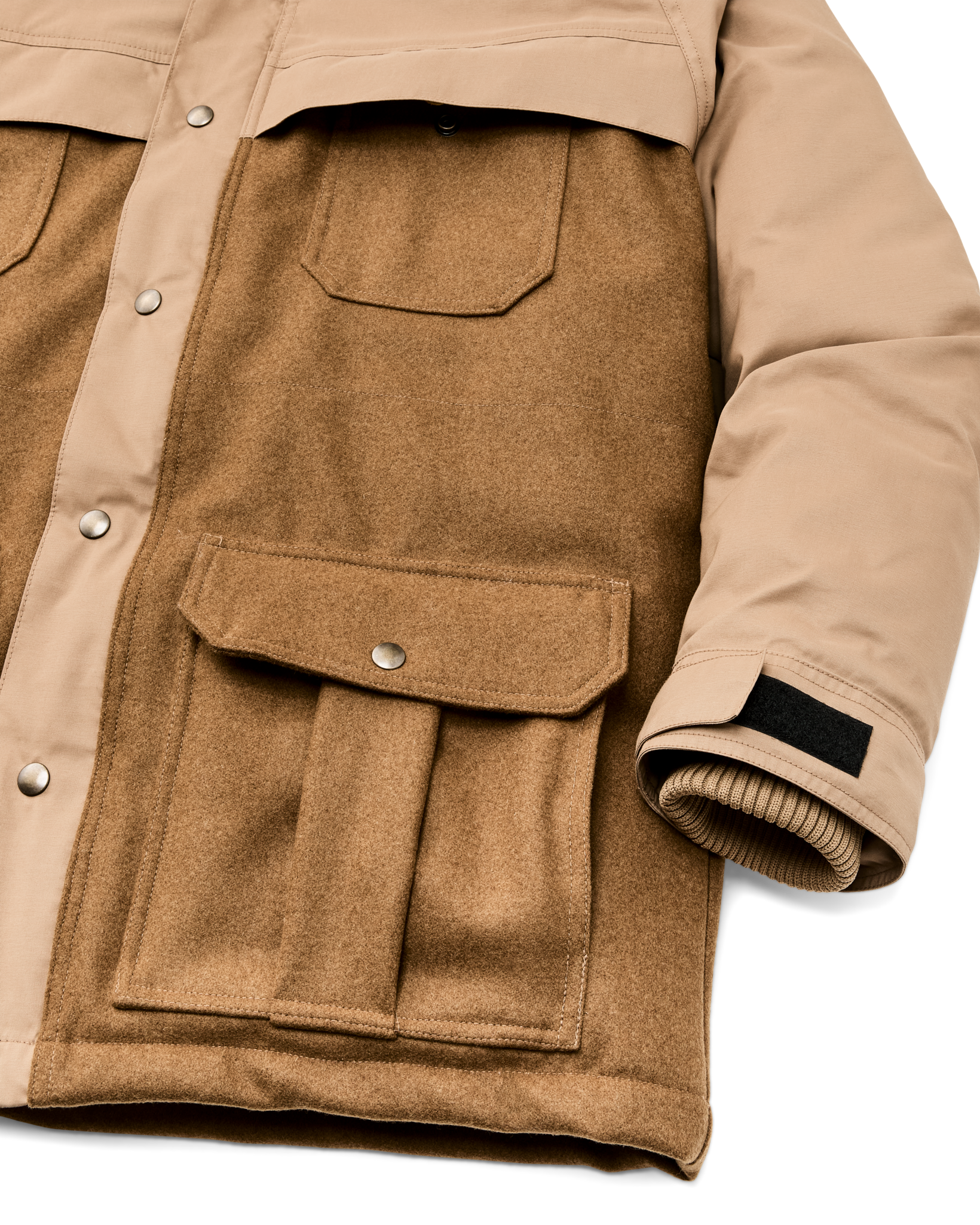 Filson X Crescent Down Works Parka - Dark Tan / Tan - Image 12
