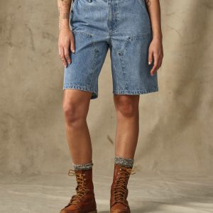 Alternative view of Women's 11-oz. Denim Work Shorts - Medium Indigo