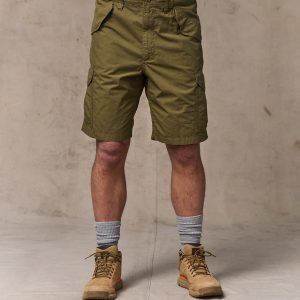 Tropical Poplin Cargo Short - Military Olive