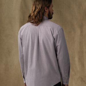 Alternative view of Chambray Button-Down Shirt - Vintage Gray Stripe