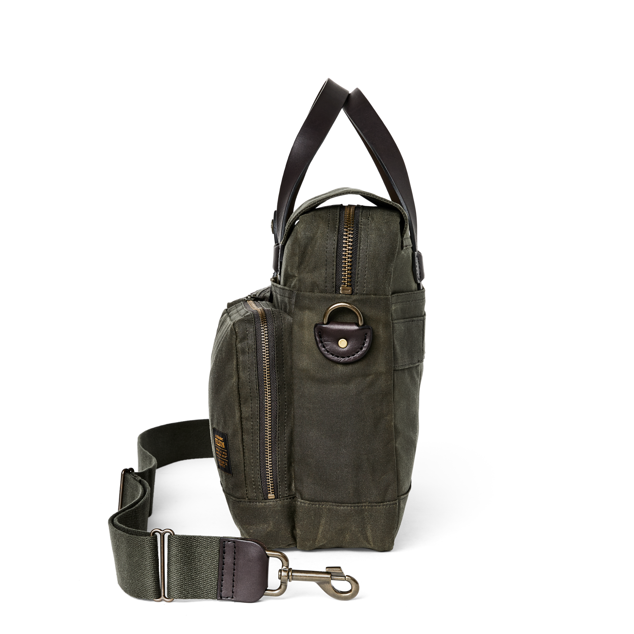 24 Hour Tin Cloth Briefcase - Otter Green - Image 5