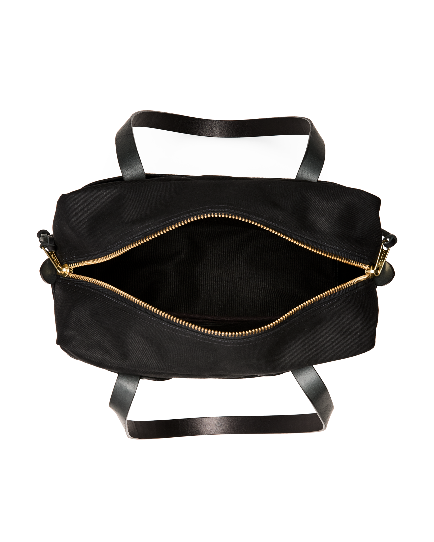 Rugged Twill Zipper Tote Bag - Black - Image 3