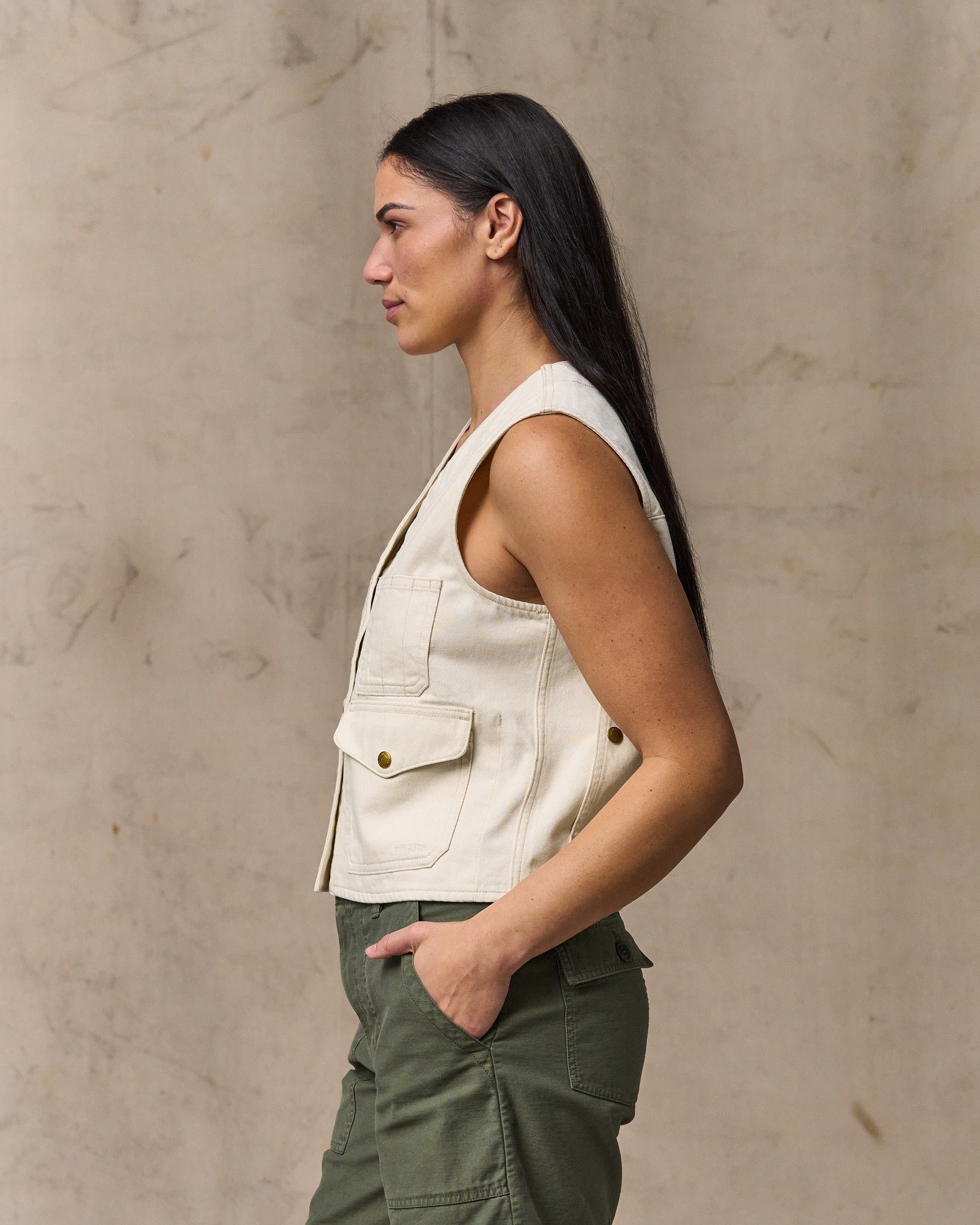 Women's Archive Cruiser Vest - Natural Seed - Image 3