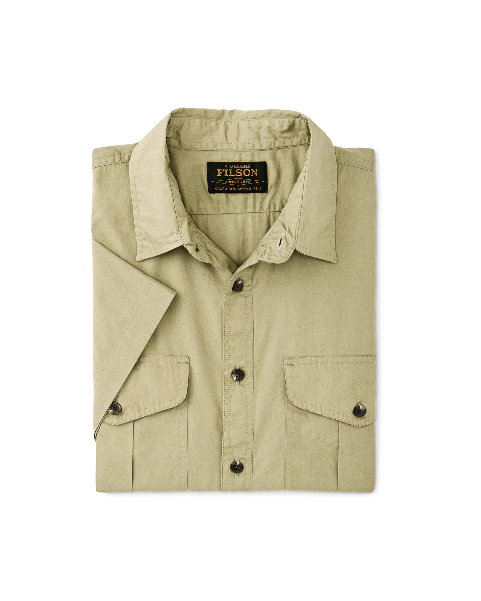 Washed Short Sleeve Feather Cloth Shirt - Lakebed - Image 6