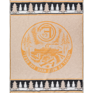 Alternative view of Forestry Cotton Blanket - Buckthorn Brown