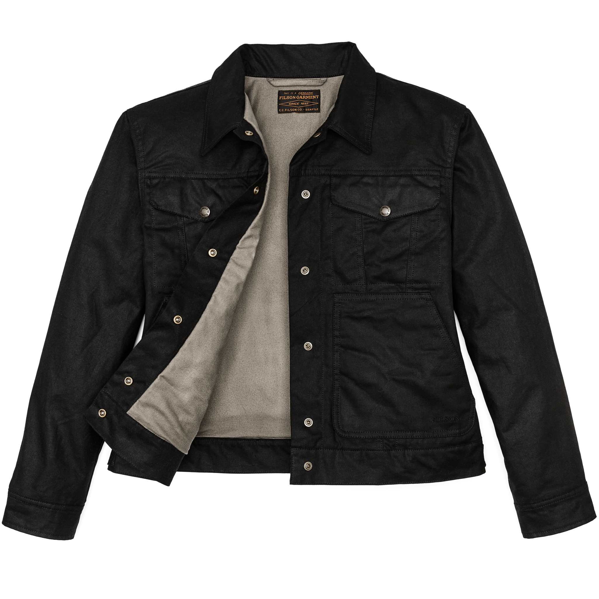 Women's Short Lined Cruiser Jacket - Black - Image 3