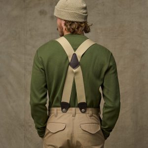 Alternative view of Filson Logger Suspenders - Sand
